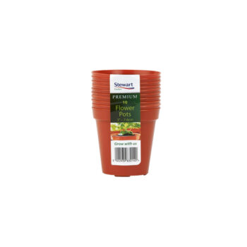 Flower Pot x 10 Terracotta 7.6cm
