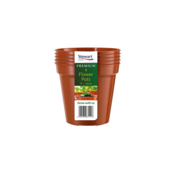 Flower Pot x 5 Terracotta 10cm