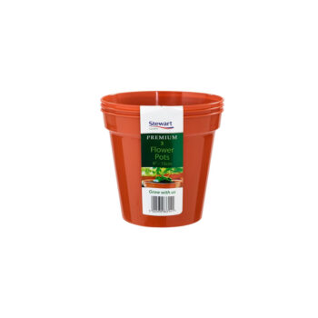 Flower Pot x 3 Terracotta 15cm