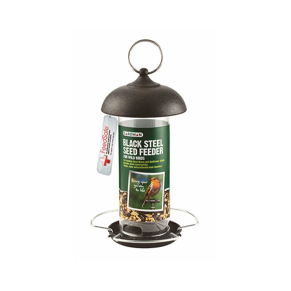 Black Steel Seed Feeder Black Steel Seed Feeder