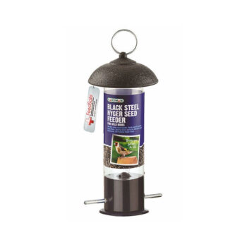 Black Steel Nyjer Seed Feeder