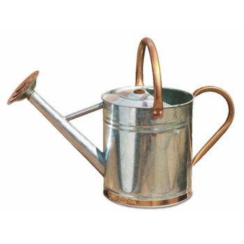 Metal Watering Can Copper Trim 9L