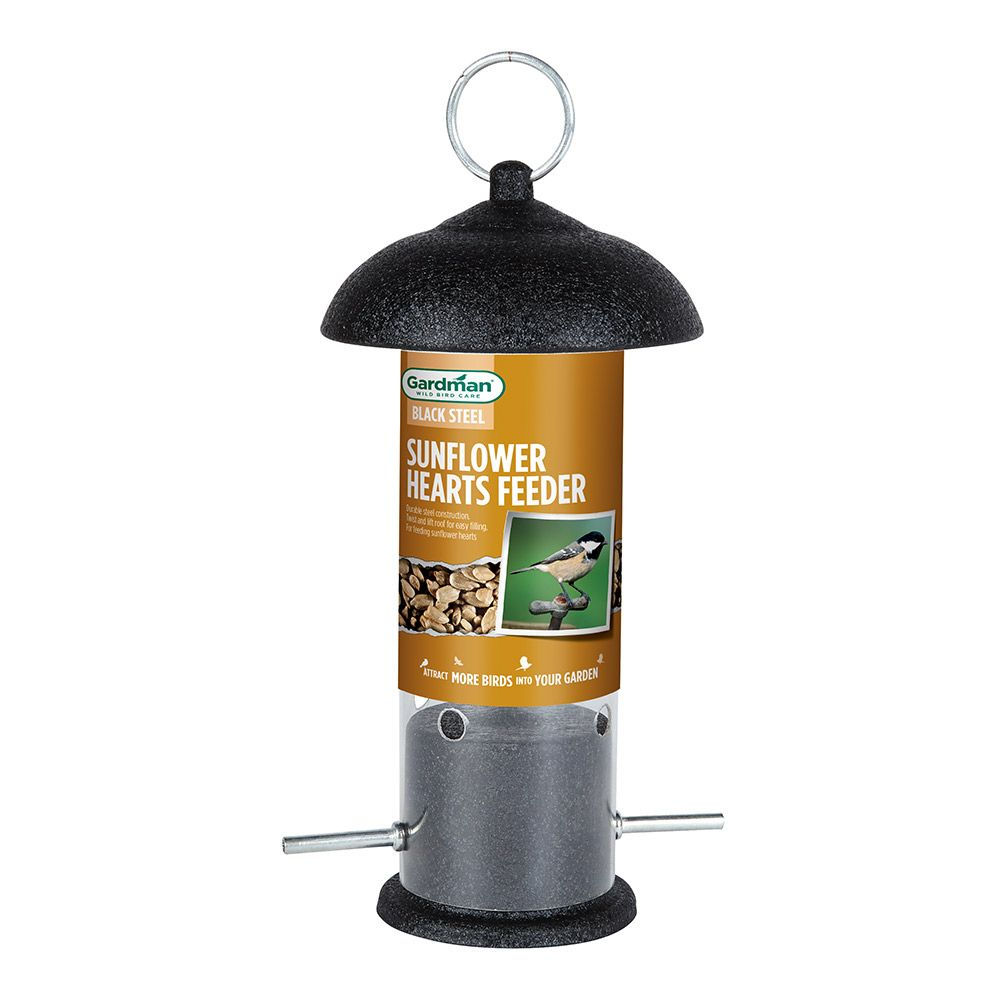 Black Steel Sunflower Heart Feeder Black Steel Sunflower Heart Feeder