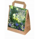 Blooms Bees & Butterflies White Blue