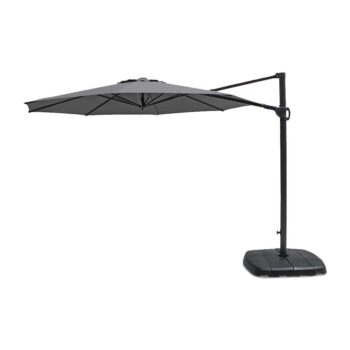 3.0m Round Free Arm - Grey Frame / Slate Canopy