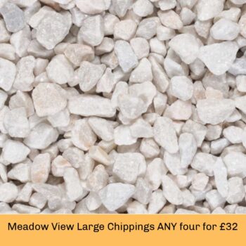 Arctic White Chippings 20mm