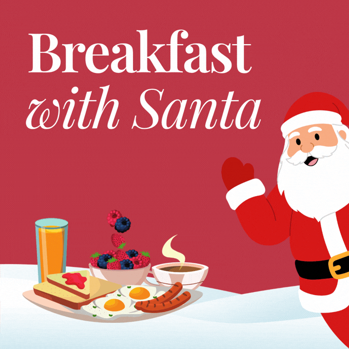 Breakfast with Santa at Sherfield-on-Loddon Garden Centre near Basingstoke