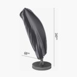 Free Arm Parasol Aerocover 240x68cm - Image 2