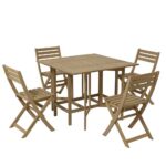 Trentino 4 Seat Set - Acacia
