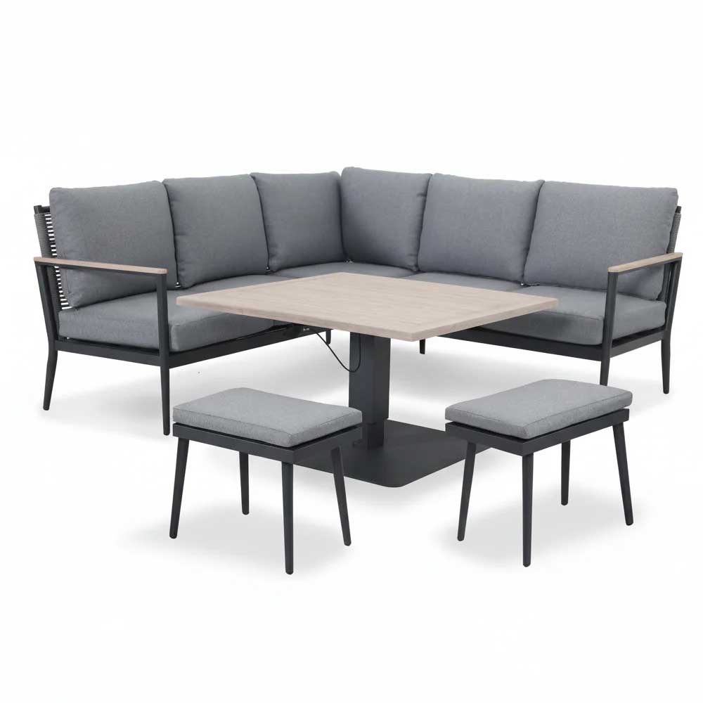 5057229408532 Merano Corner Set - High/Low Table - Image 1