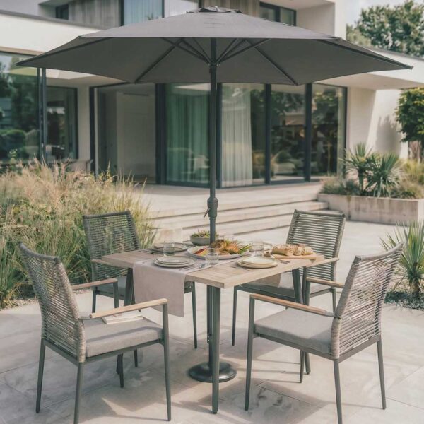 Merano 4 Seat Set - Parasol & Base - Image 2